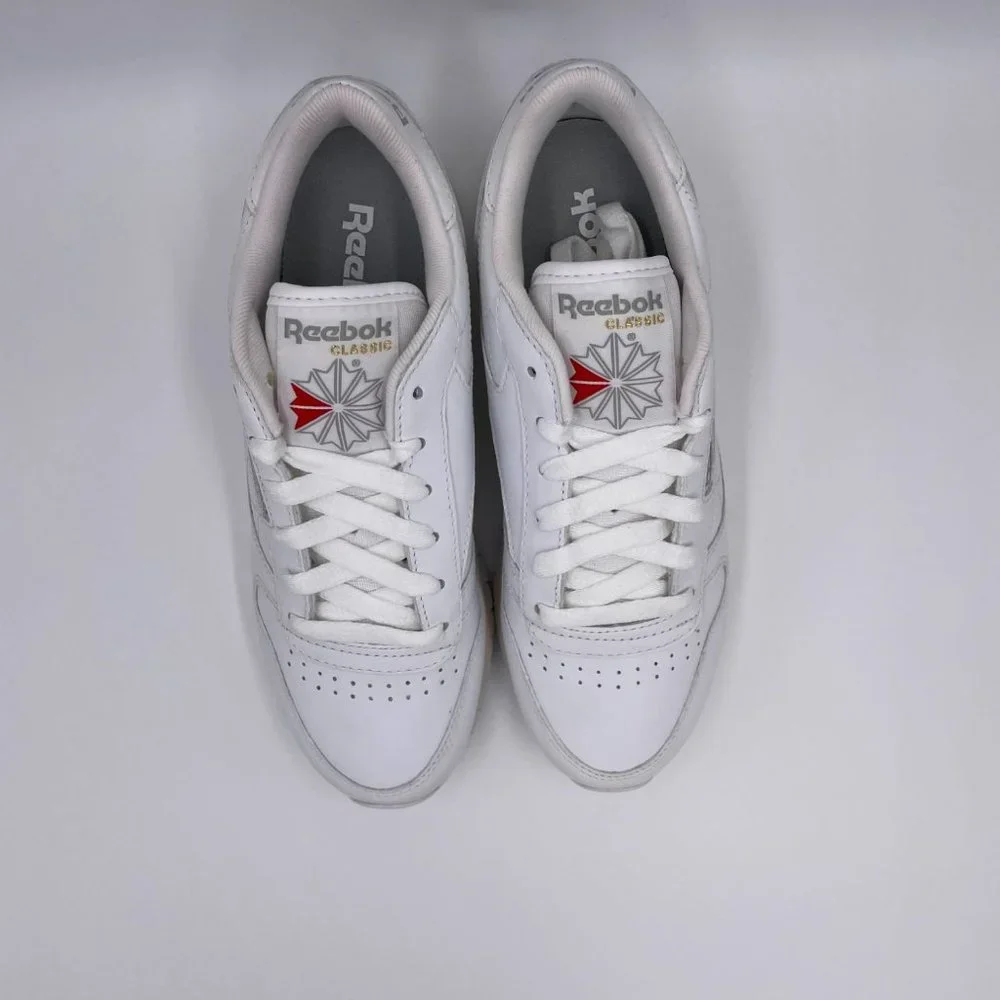 Reebok Classic Leather White Womens Shoes